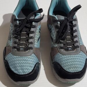 Kuru Quantum Shoes Women's 9 Gray Blue Comfort Walking Trainer Running Sneakers